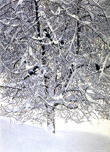 Schneebaum</br>
1995, Acryl